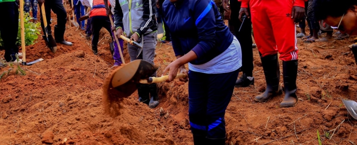 CANKUZO: L’Ombudsman appelle la population de la colline Munzenze en commune Mishiha aux activités de reboisement en plantant chacun un arbre cohabitant avec les plantes